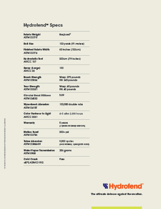 Spec Sheet